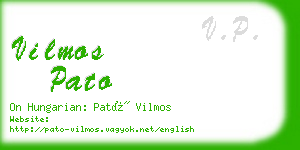 vilmos pato business card